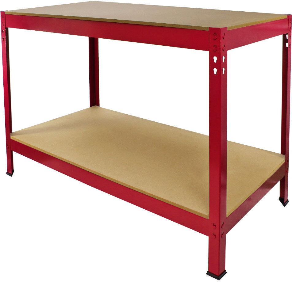 WFX Utility 100 cm W Steel Adjustable Height Shelving Unit Red 90cm H X 100cm W X 60cm D