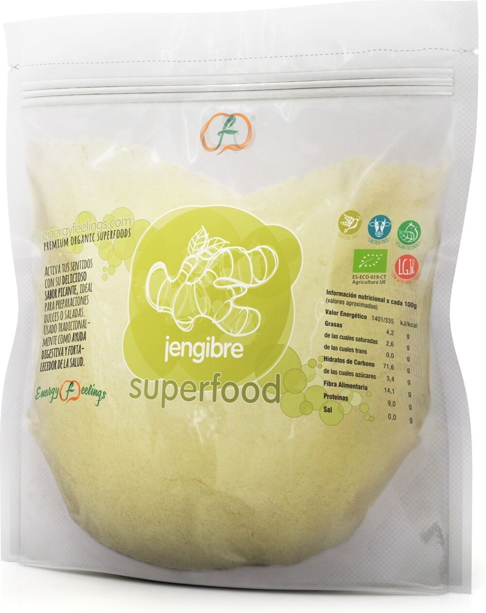 Energy Feelings Ginger Eco Powder 1 Kg