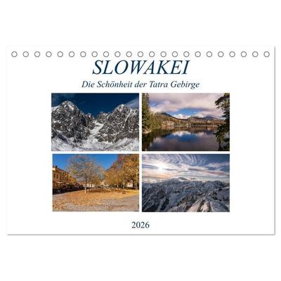 Slowakei - Die Schönheit der Tatra Gebirge (Tischkalender 2026 DIN A5 quer), CALVENDO Monatskalender