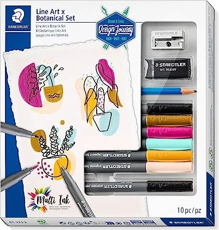 STAEDTLER "Design Journey" LineArt & Botanical Set 10-teilig retail