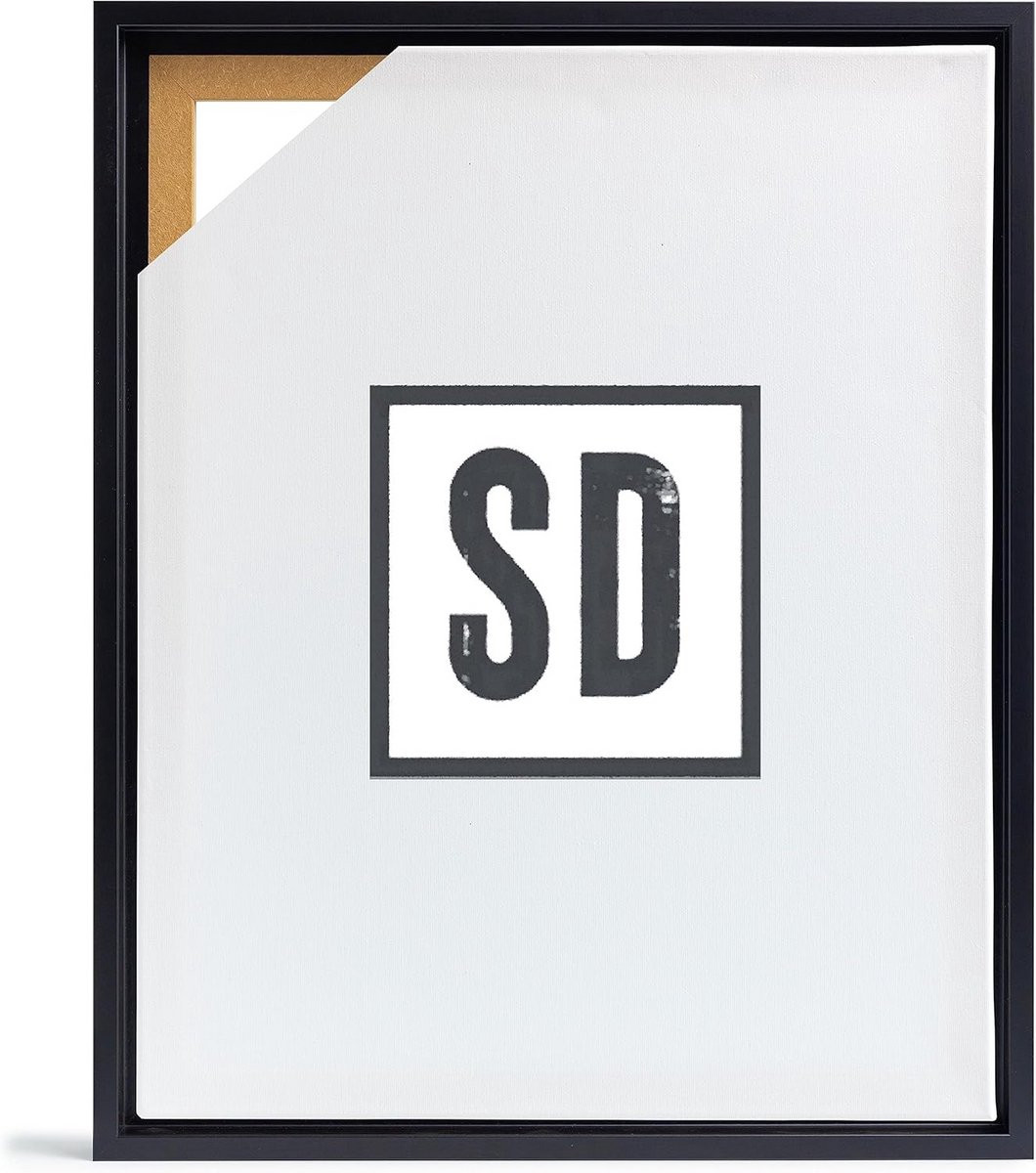Zwarte MDF Schaduwvoeglijst voor Canvas met Diepte-effect