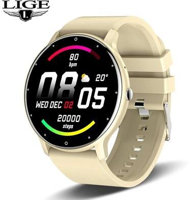 Uplift Essentials Fashion Full Touch Smartwatch light Yellow