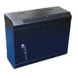 Datacom 10" Rack einteilig 6U 140 schwarz / Metalltür (6 HE, 10 Zoll Rack), Serverschrank, Schwarz