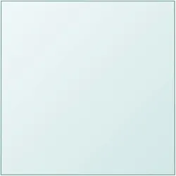 vidaXL Tischplatte Transparent 60x60 cm Hartglas