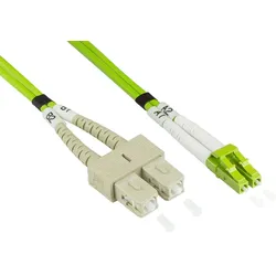 Alcasa LW-805LS5 InfiniBand/Glasfaserkabel 5 m LC SC Grün