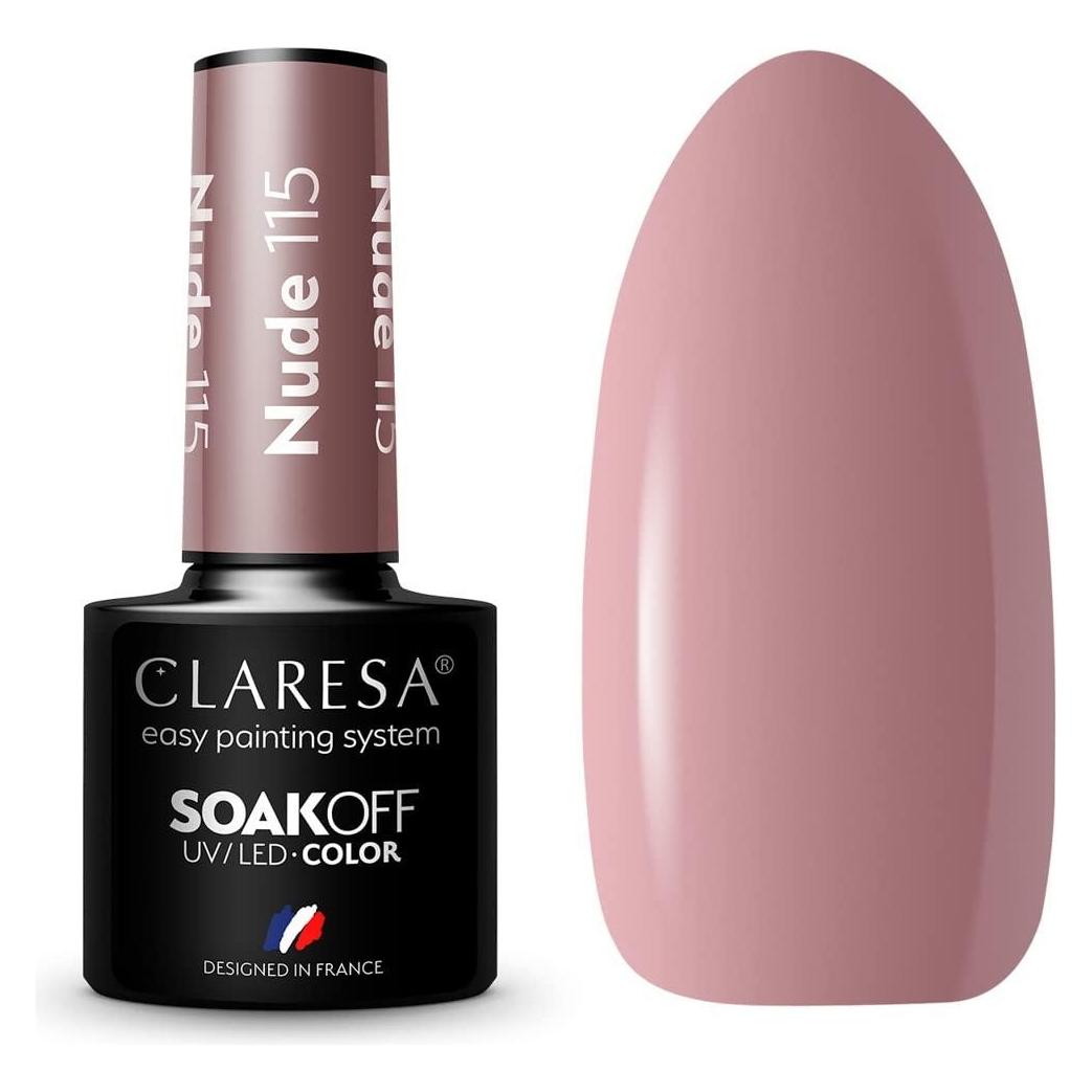 Claresa Soak Off Uv/Led Nude Gel English 115 5G (Nude, UV-Gel Lack) (5902846077602)