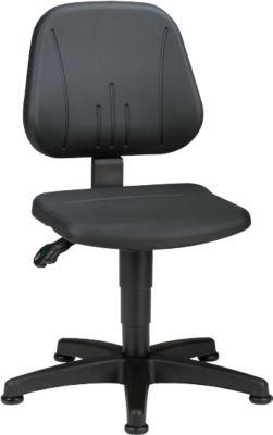 Arbeitsdrehstuhl 9650, Integralschaum, Gleiter, schwarz