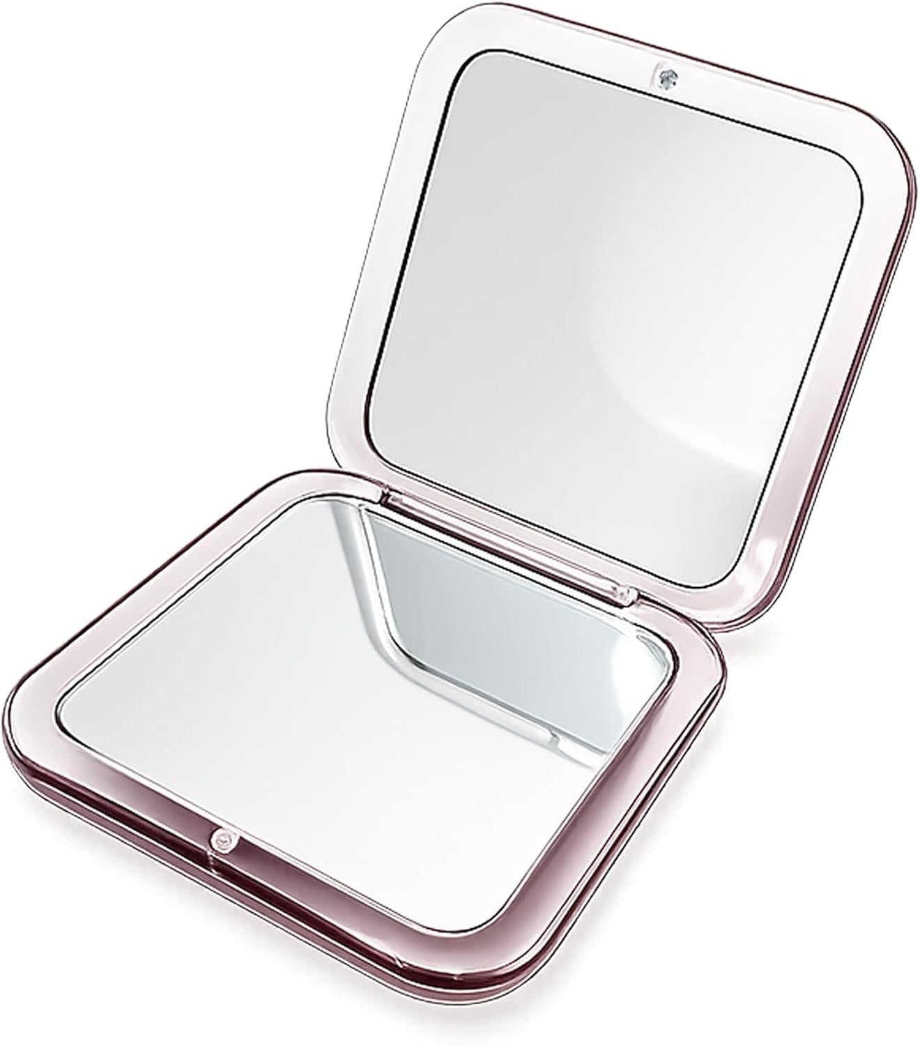 Dubbelzijdige compacte vergrotende tafelspiegel voor make-up