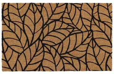 Evideco Modern Leaf Pattern Welcome Mat