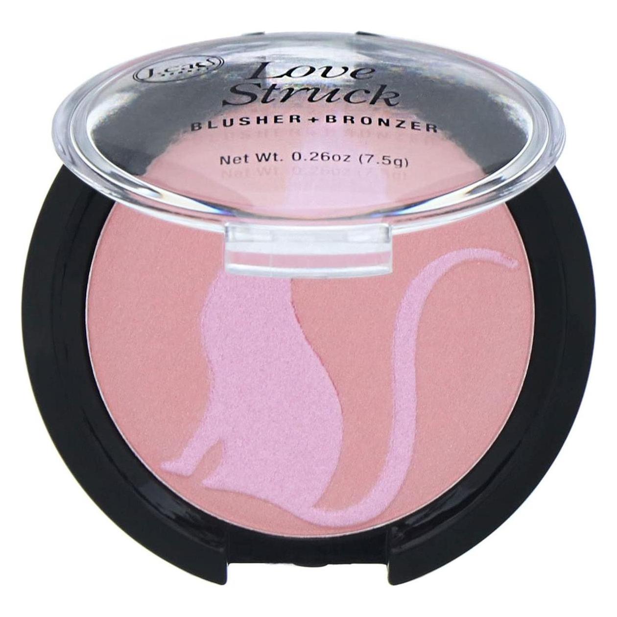 Lovely J.CAT BEAUTY Love Struck Blusher + Bronzer róż do policzków 104 Angel Face 7,5g (104 Angel Face, Bronzer, Highlighter, 7.50 g) (741459576264)