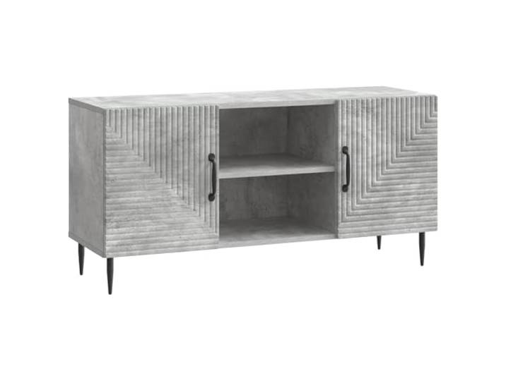 LMTYOENFG TV-Schrank Betongrau 102x34,5x50 cm Lowboard Fernsehtisch Kompaktes Lowboard im Betongrau-Look mit robusten Metallbeinen für Ihr Wohnzimmer und Schlafzimmer.