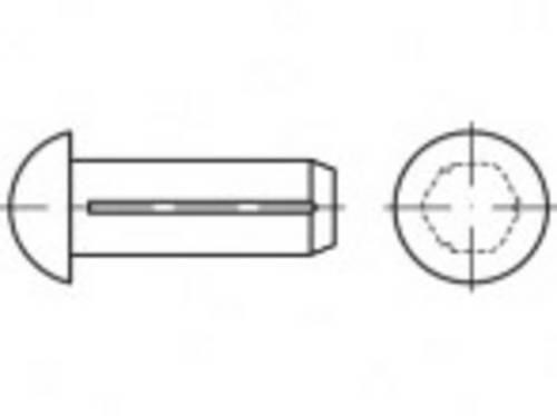 TOOLCRAFT TO-5454711 Halbrundkerbnagel 3mm Messing 1000St.