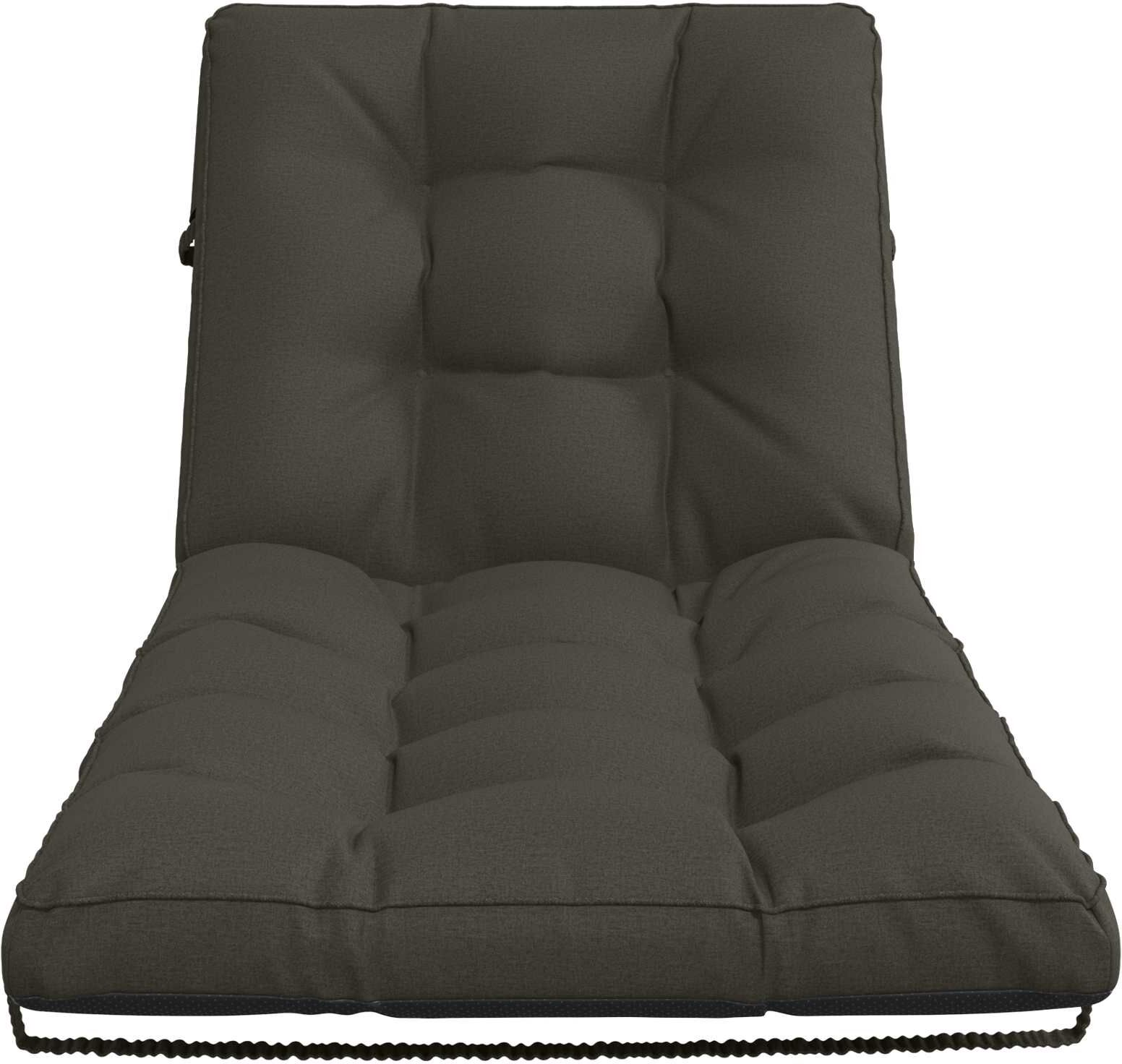 vidaXL Coussin de transat VIANEN 100 % polyester Anthracite
