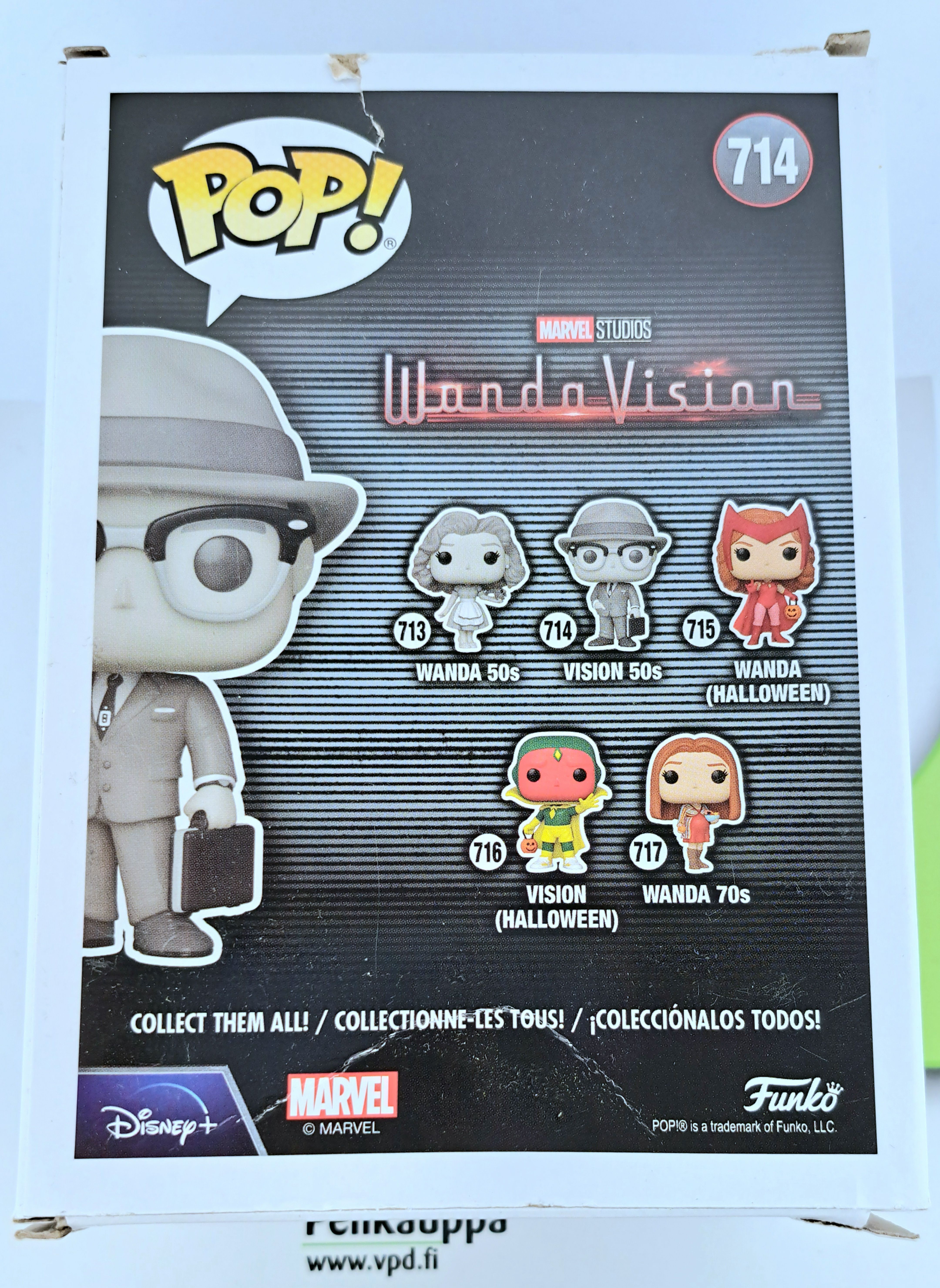 Funko POP! Marvel Studios: Vision 50s #714 Vinyylifiguuri
