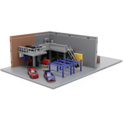 Jada Fast & Furious Hans Garage Nano Scene Diorama mit 2 Fahrzeugen