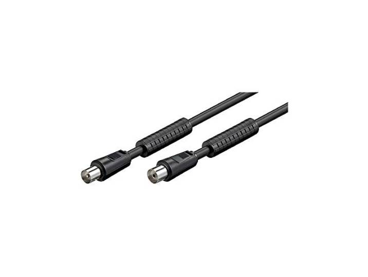 Goobay 50728 antennekabel met ferriet (80 dB), 2x afgeschermd