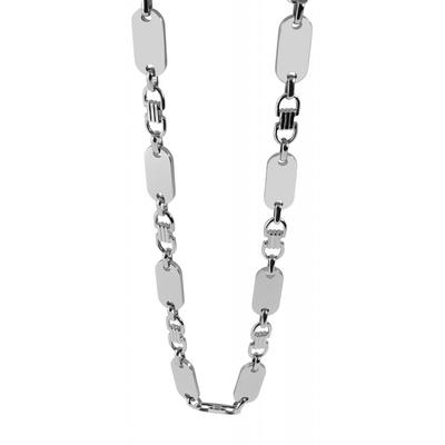 Kette ohne Anhänger ADELIA´S "Unisex Edelstahl Halskette" Gr. 55, silber, Halsketten, Damen, 55, Edelstahl