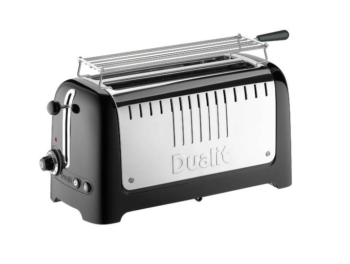 Dualit Toaster Lite Lang 4 Scheiben Schwarz glänzend