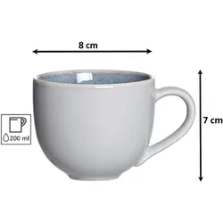 Ritzenhoff & Breker, Tasse, Skagen Stone Kaffeetassen (220 ml, 6x)