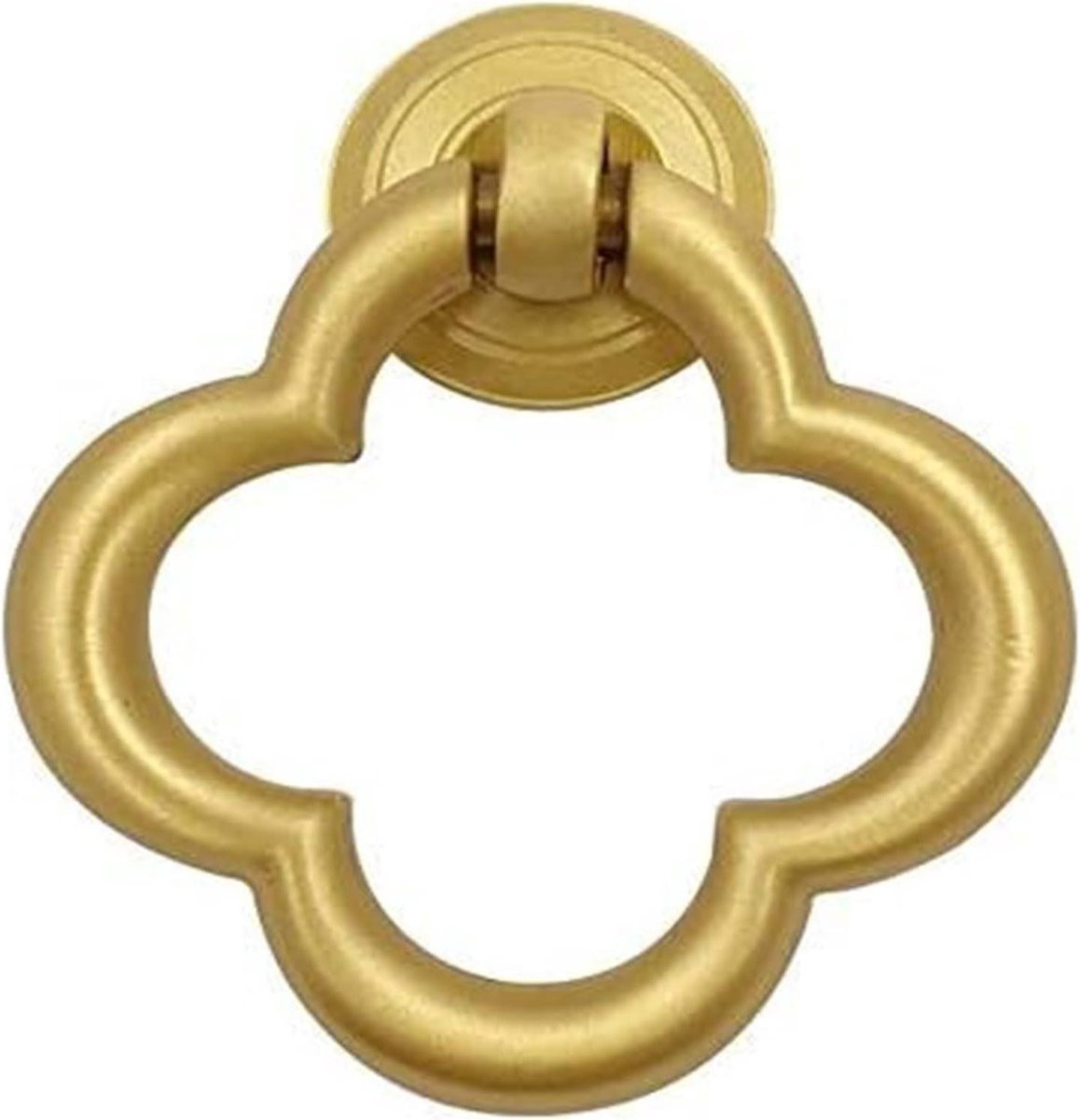 Set van 4 goudkleurige ring handgrepen in vintage stijl voor lades en meubels