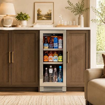 Ca'Lefort 15 inch Beverage Cooler 100 Cans Refrigerator Built-in/ Freestanding Fridge.