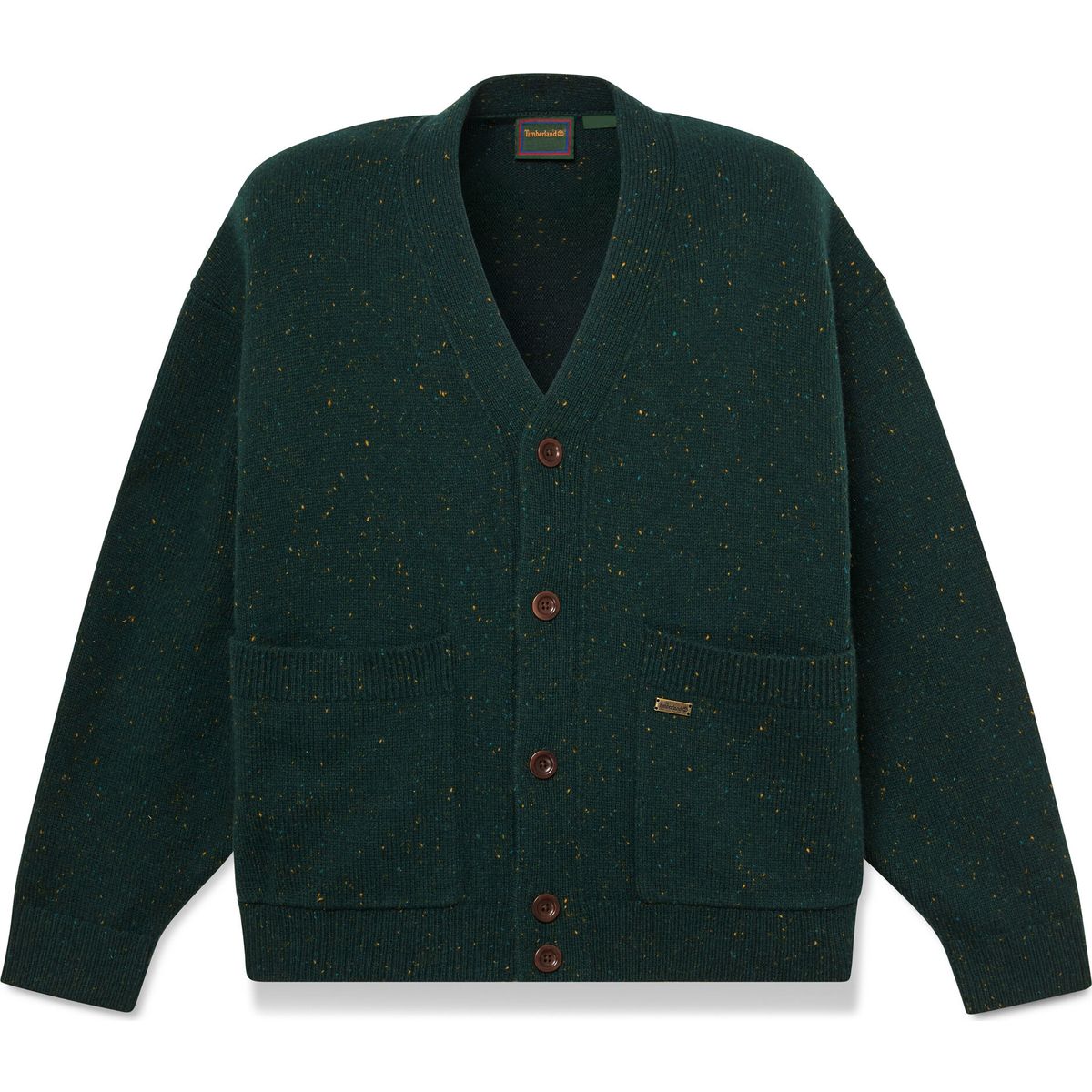 Timberland Mens Wool Blend Speckle Yarn Cardigan scarab heather 3XL TBC0YHATALH1-3XL