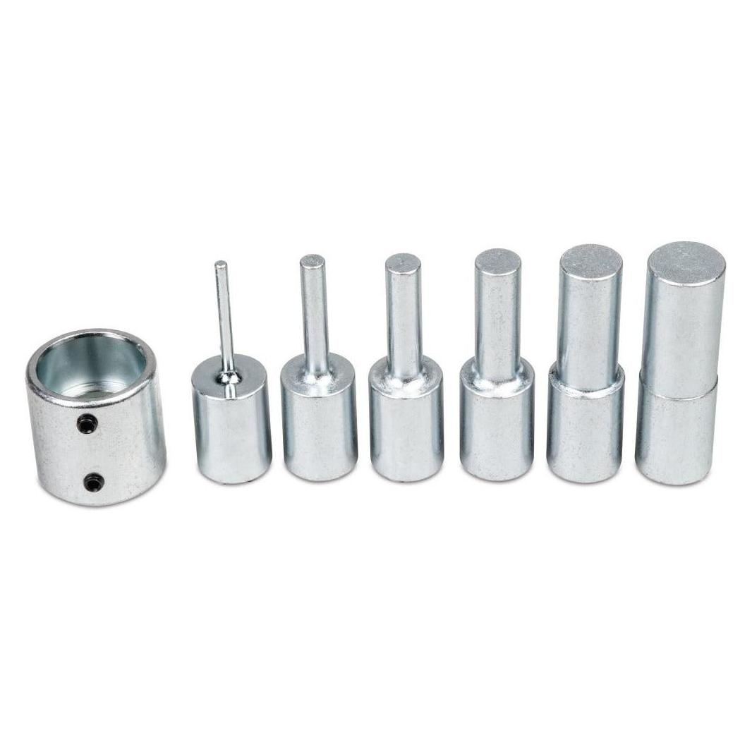 Metallkraft 6-teiliger Druckdornsatz mit Lochplatte für WPP 15 (4101115)