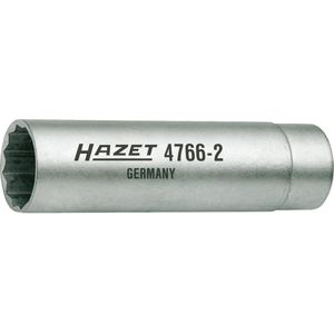 Hazet Zündkerzenschlüssel 4766-2, Steckeinsatz, 14 mm Schlüsselweite, Zwölfkant, Aufnahme 3/8 Zoll