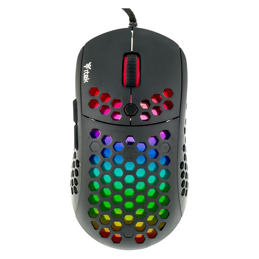 Itek Souris filaire Gamer compatible G71 RGB (Noir) (Kabelgebunden) (ITMGG71)
