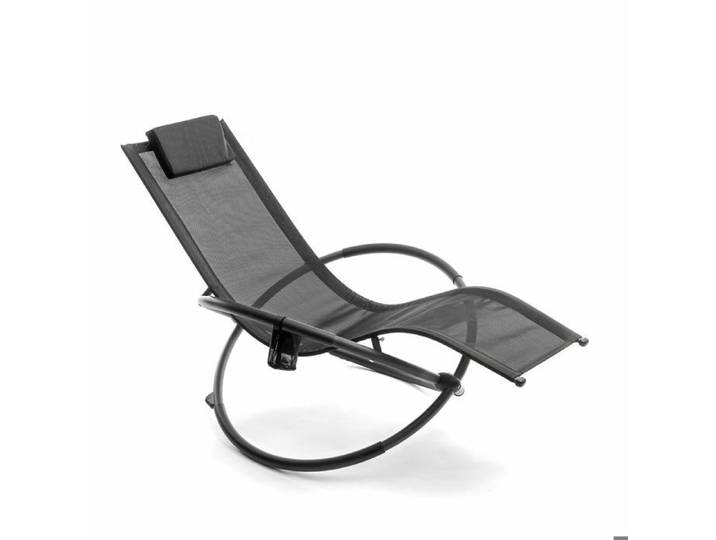 Chaise Longue à Bascule - InnovaGoods - Rockorb - Pliable - Ergonomique - Noir