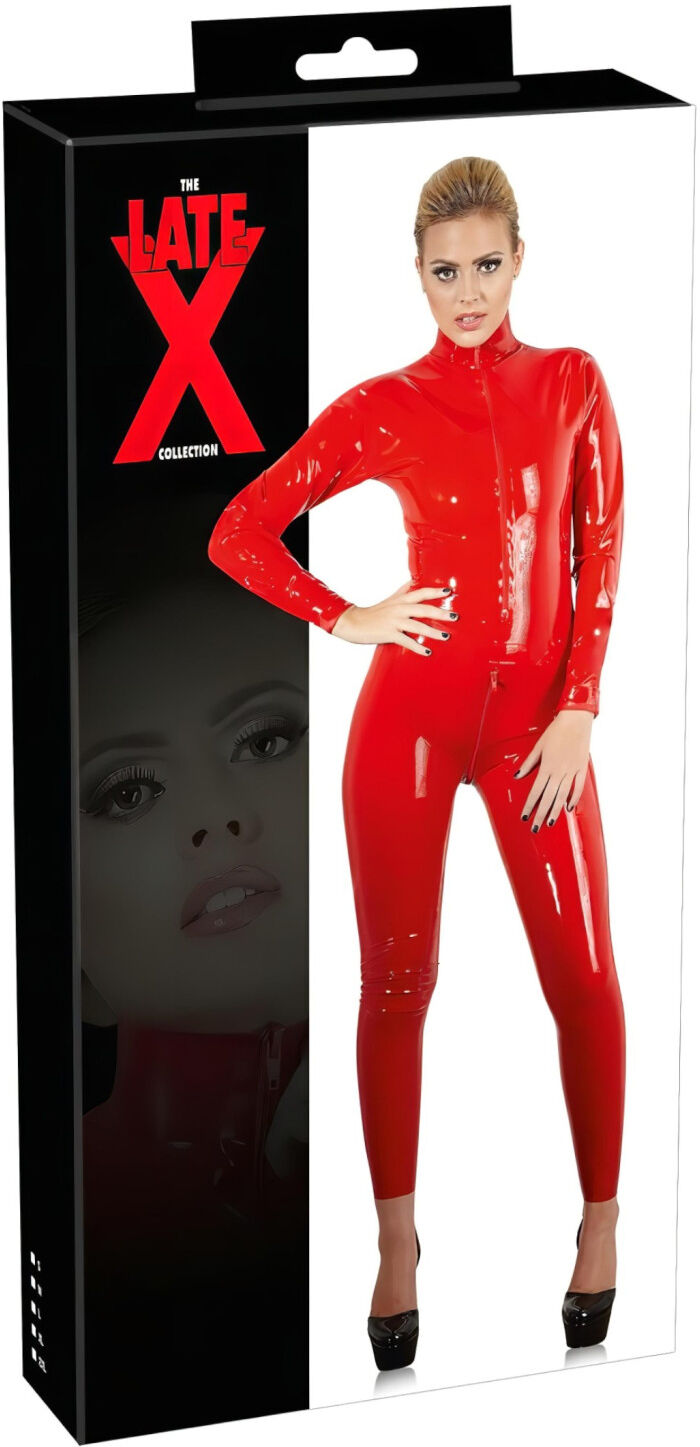 Late X long-sleeved women’s jumpsuit (red) - S