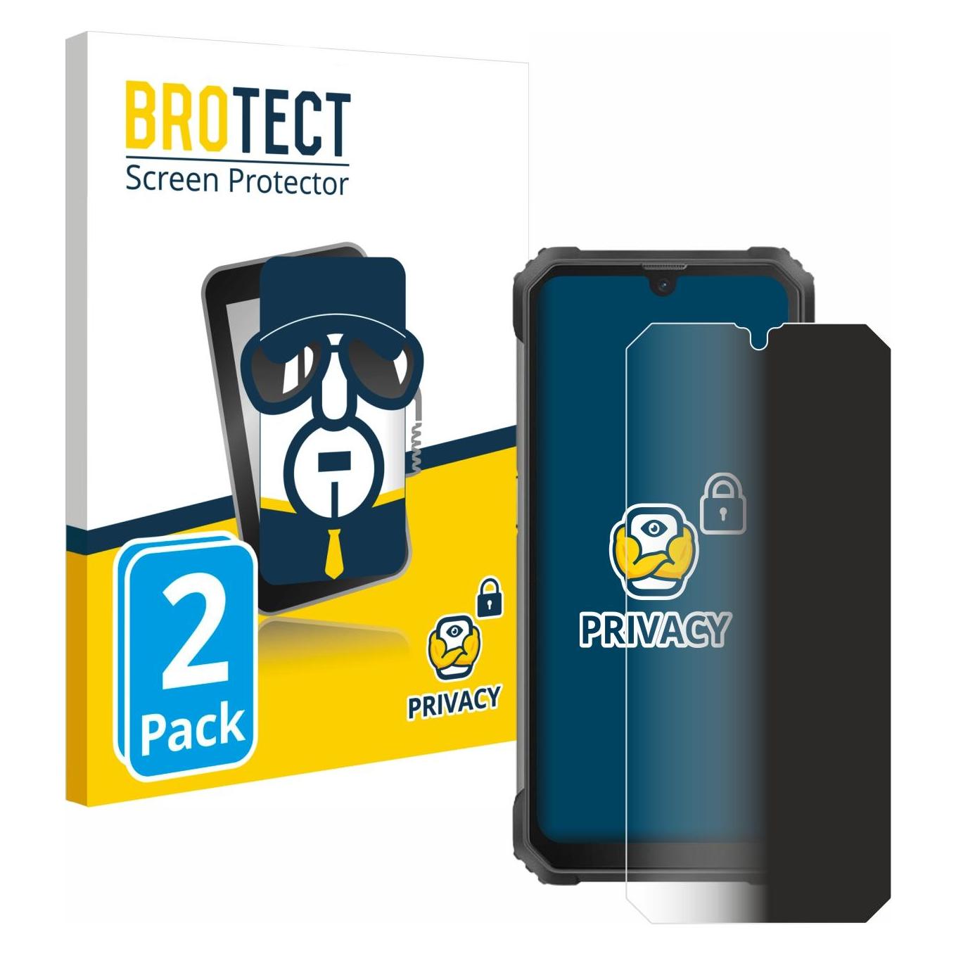 Brotect Sichtschutzfolie Anti-Spy Privacy Folie Blaulicht-Schutz (Blackview BV8800) (4344038)