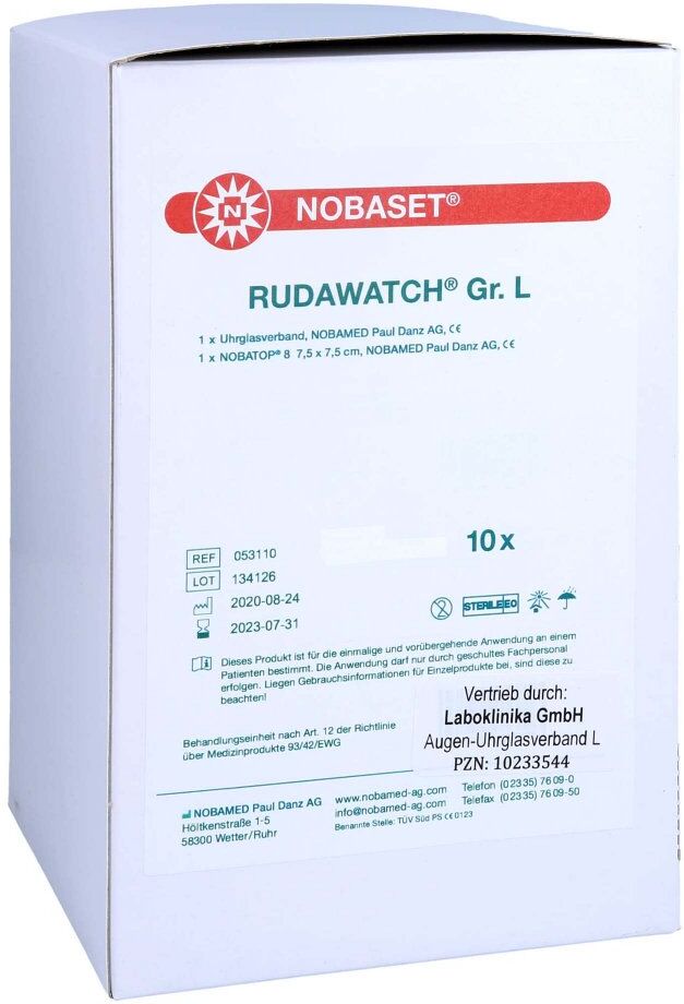 Augen Uhrglasverband Grösse L