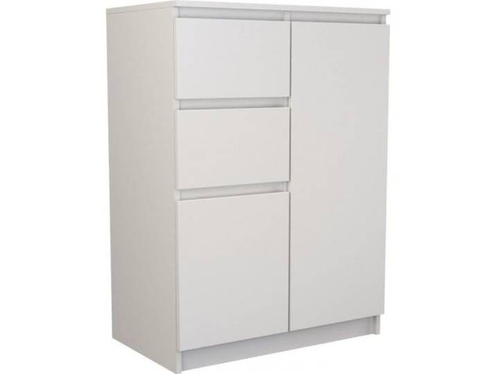 PARME - Commode moderne salon/chambre/bureau 97x70x40 - 2 portes + 2 tiroirs - Buffet contemporain séjour - Dressing