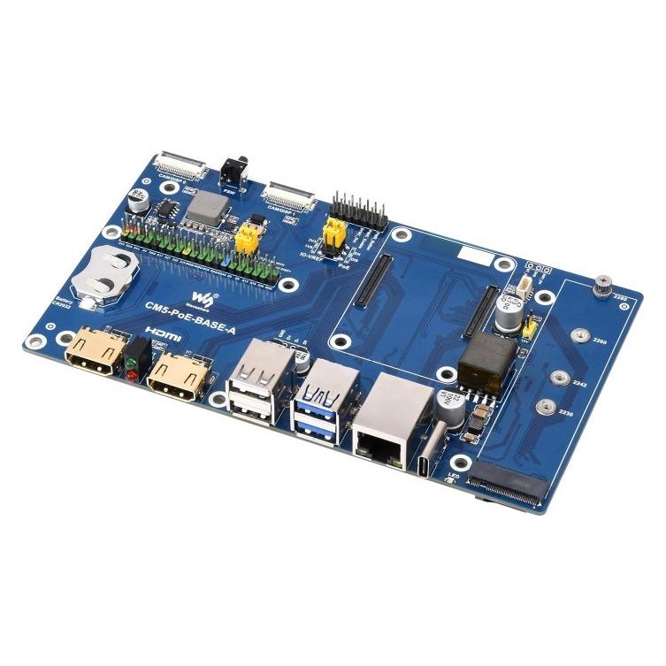 WaveShare IO Board for Compute Module 5 with PoE function (WV29488)