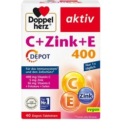 Doppelherz aktiv C + Zink + E 400 DEPOT 40 St Tabletten