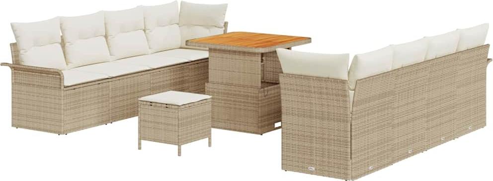 vidaXL Garten-Sofa-Set Beige