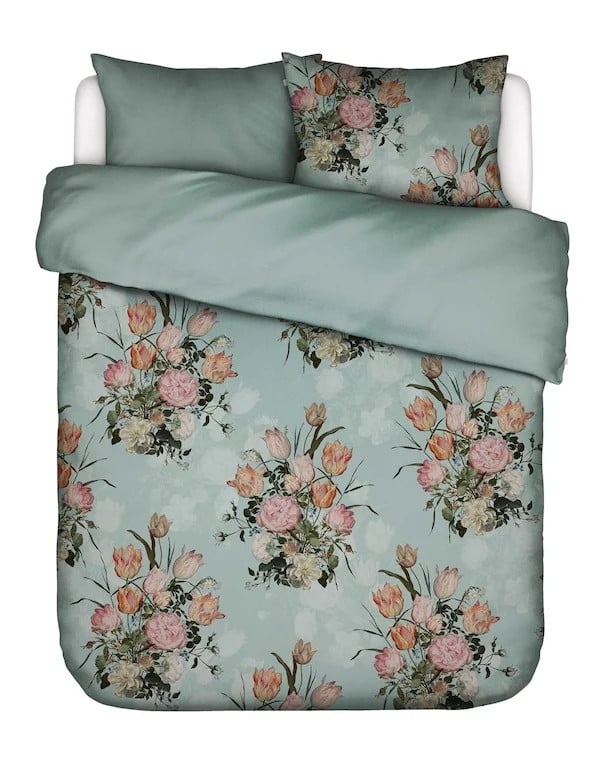 Essenza Tulip Bloom kussensloop Surf green