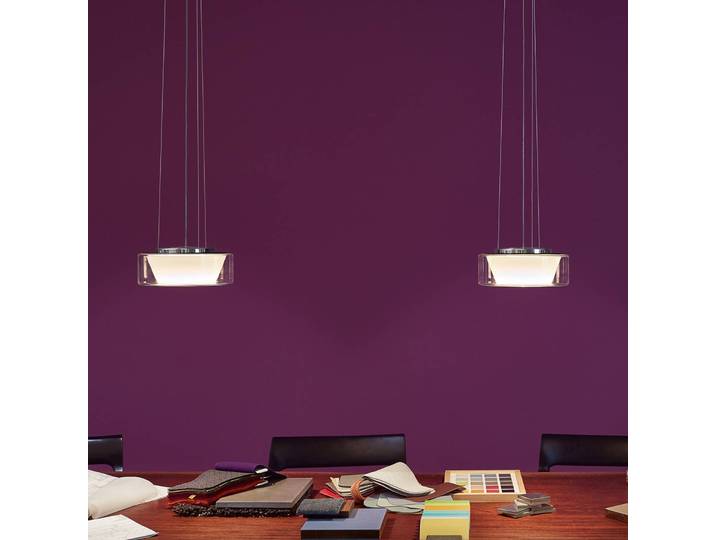Serien Lighting Hängelampe Curling S, dimmbar, klar / transparent, für Wohn- / Esszimmer, Glas, Design