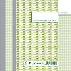Exacompta 3248E 10x Duplicate Book 21x13.5cm Squared 50 Pgs - x 10 -