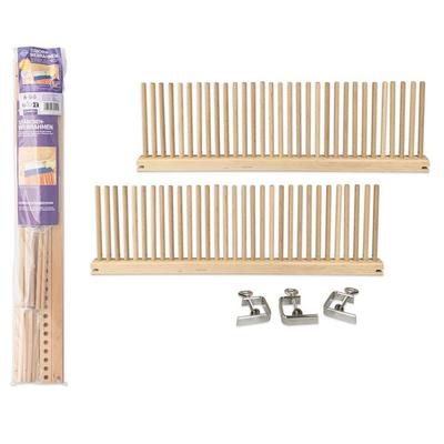 PEBARO WEB0251A - Stäbchen-Webrahmen bis 100cm Breite, Holz