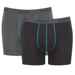 Sloggi 2P Men Start Short C2P Grau Baumwolle Medium Herren
