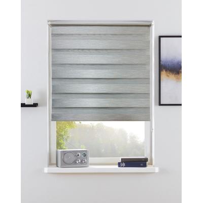 Doppelrollo BRUNO BANANI "LEVIN" Gr. 12, grau, B:120cm H:150cm, Polyester, Rollos, NEUHEIT