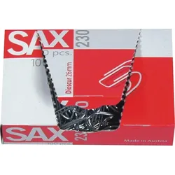 Sax Briefklammern verzinkt 26mm VE=10x100 Stück