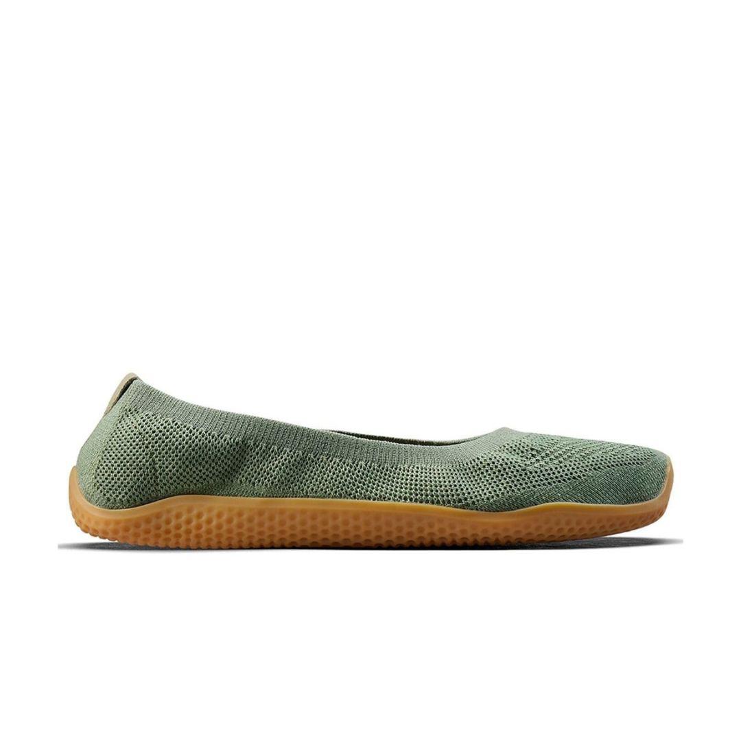 Vivobarefoot Damen Asana Yin Ballerina Knit grün 42.0