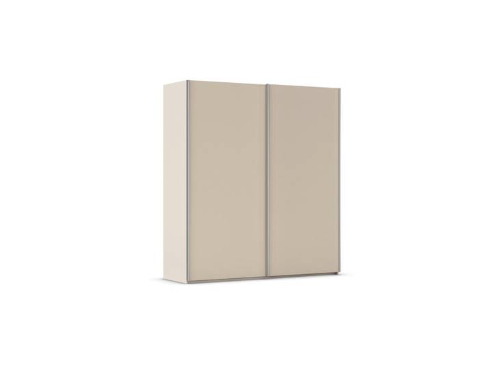 Rauch Möbel Schwebetürenschrank Taro, Alu, Champagner, 4 Fächer, 201x223x69 cm, Typenauswahl, Beimöbel erhältlich, umfangreiches Zubehör in verschiedenen Größen erhältlich, Schlafzimmer, Kleiderschränke, Schwebetürenschränke
