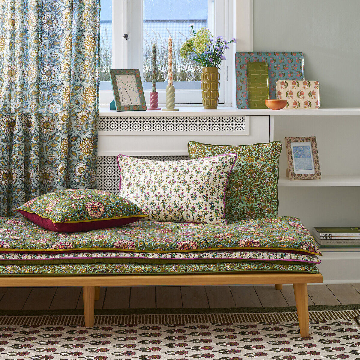 LA REDOUTE INTERIEURS Matelas d'assise en coton imprimé block-print, SHANDIRA