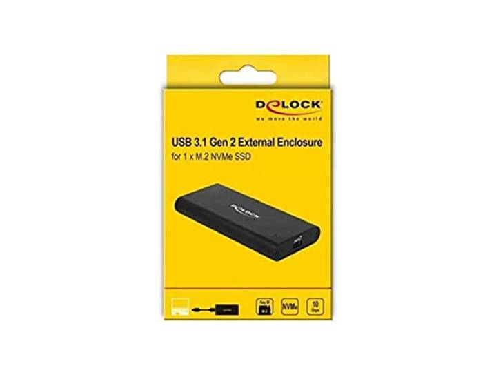 Delock behuizing voor M.2 NVME PCIE SSD SuperSpeed USB 10GBPS