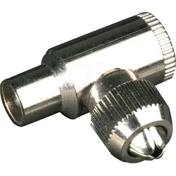KSWA 1 - IEC, Koaxstecker, Antennenstecker, gewinkelt, Metall