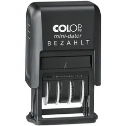 Colop Datumstempel »S 160/L« mit Text BEZAHLT schwarz